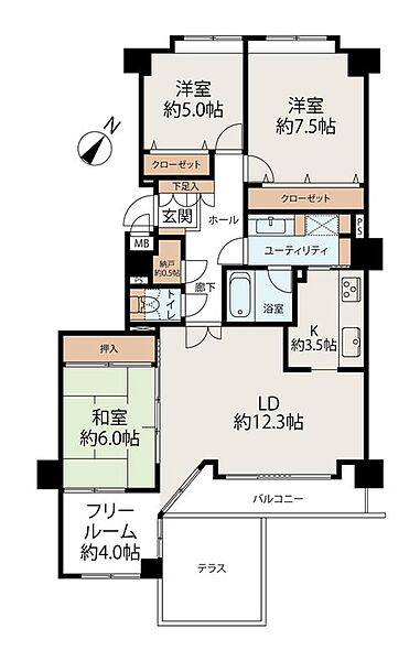 間取りを拡大表示