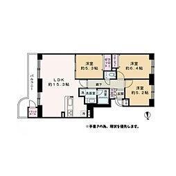ロピア平岸 3LDKの間取図画像