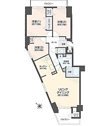 アイシティ羊ケ丘通 3LDKの間取図画像