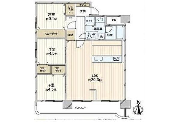 間取りを拡大表示