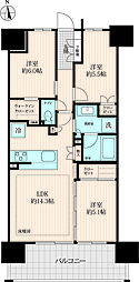 ルネ南砂町リバーフィール 3LDKの間取図画像