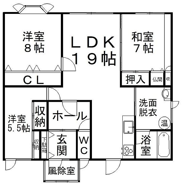 間取りを拡大表示