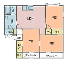 グリーンセトルII G101 ｜ 福井県越前市村国3丁目51-8（賃貸マンション3LDK・1階・65.30㎡） その2