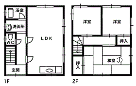 第2山口コーポ 4 ｜ 福井県越前市下太田町21-9-7（賃貸アパート3LDK・1階・69.56㎡） その2