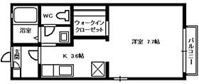 ガーデンヒルズIII 202 ｜ 福井県越前市村国3丁目9-5（賃貸マンション1R・2階・28.21㎡） その2