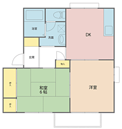 間取図画像 2DK