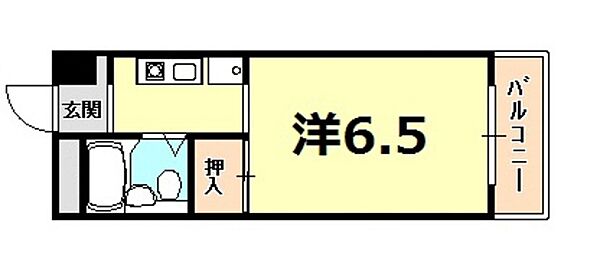 ピッコロフィオーレ 103｜兵庫県西宮市甲子園九番町(賃貸マンション1R・1階・18.38㎡)の写真 その2