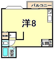 サンロイヤルアズマヤ 202 ｜ 兵庫県西宮市甲子園網引町（賃貸アパート1R・2階・24.00㎡） その2