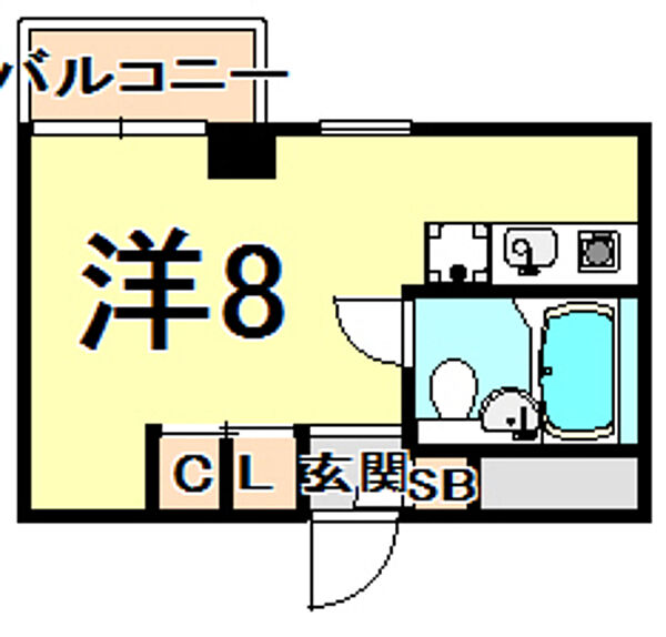 ルベラージュ甲子園 311｜兵庫県西宮市南甲子園２丁目(賃貸マンション1R・3階・18.37㎡)の写真 その2