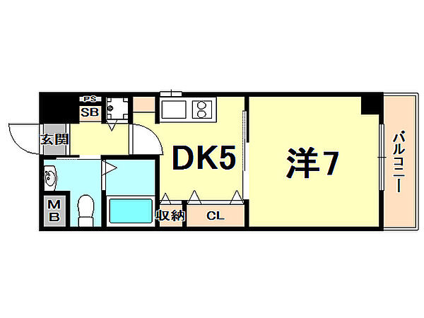 レジュールアッシュ西宮アーバンテラス 401｜兵庫県西宮市与古道町(賃貸マンション1DK・4階・31.45㎡)の写真 その2