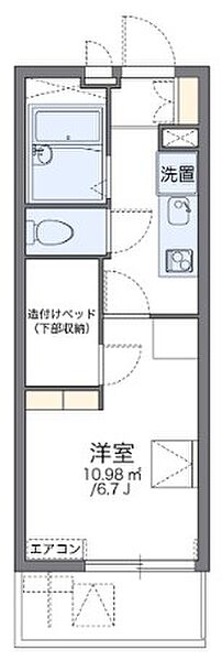 レオパレスシャンテ本町 301｜兵庫県西宮市本町(賃貸マンション1K・3階・19.87㎡)の写真 その2