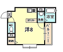 ディーシモンズ 201 ｜ 兵庫県西宮市北昭和町（賃貸マンション1R・2階・21.03㎡） その2