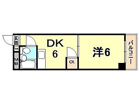 三甲イエム 501 ｜ 兵庫県西宮市馬場町（賃貸マンション1DK・5階・23.89㎡） その2