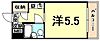 朝日プラザ甲子園5階3.4万円