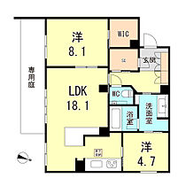 フィオーレ　芦屋岩園 101 ｜ 兵庫県芦屋市岩園町（賃貸アパート2LDK・1階・76.93㎡） その2