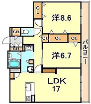 シャーメゾンガーデンズ芦屋平田町 105 ｜ 兵庫県芦屋市平田町（賃貸マンション2LDK・1階・81.30㎡） その2