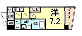 アーバングリーン甲子園 212 ｜ 兵庫県西宮市甲子園高潮町（賃貸マンション1K・2階・24.57㎡） その2