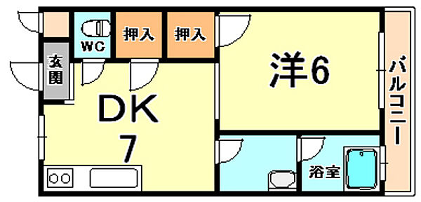 シャレー北青木 201｜兵庫県神戸市東灘区北青木２丁目(賃貸アパート1DK・2階・33.00㎡)の写真 その2