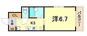 クレアール六甲 4E ｜ 兵庫県神戸市灘区八幡町３丁目（賃貸マンション1K・4階・20.23㎡） その2