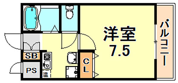 サンリット本山南 404｜兵庫県神戸市東灘区本山南町４丁目(賃貸マンション1K・4階・20.63㎡)の写真 その2