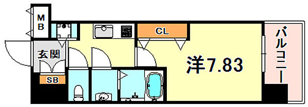 Ｌｕｘｅ東灘 402｜兵庫県神戸市東灘区青木６丁目(賃貸マンション1K・4階・25.05㎡)の写真 その2