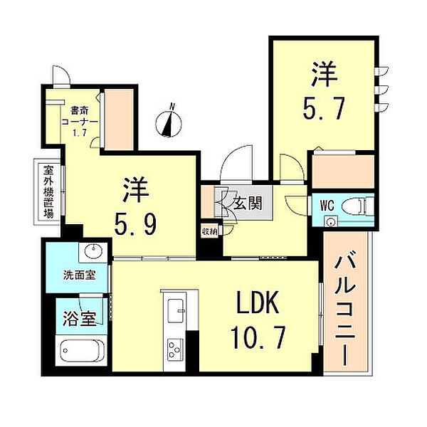 シャーメゾン龍樹 301｜兵庫県神戸市東灘区田中町３丁目(賃貸マンション2LDK・3階・57.38㎡)の写真 その1