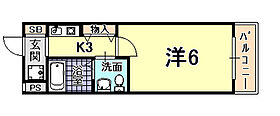 ラディウス森南 803 ｜ 兵庫県神戸市東灘区森南町２丁目（賃貸マンション1K・8階・20.00㎡） その2