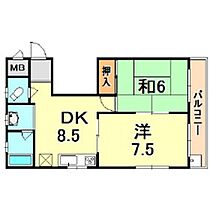 ひまわりコーポ 202 ｜ 兵庫県神戸市東灘区北青木４丁目（賃貸マンション2DK・2階・45.00㎡） その2