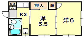 ハイツ本山北町 201 ｜ 兵庫県神戸市東灘区本山北町５丁目（賃貸アパート2K・2階・30.00㎡） その2