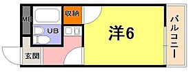 クレールメゾン篠原台 202 ｜ 兵庫県神戸市灘区篠原台（賃貸マンション1K・2階・18.00㎡） その2