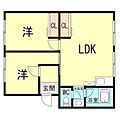 渦森コーポC棟2階5.0万円