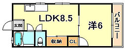 間取図画像 1LDK