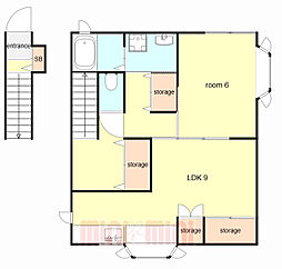 深江北町ハイツ 2階/201
