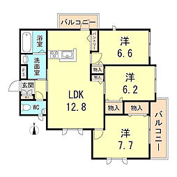 間取図画像 3LDK
