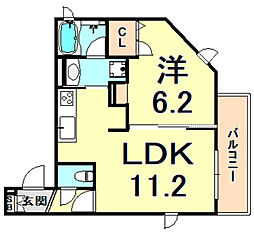 間取図画像 1LDK