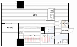 間取図画像 1LDK
