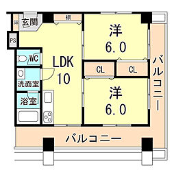 間取図画像 2LDK