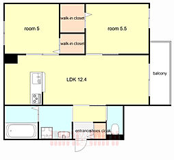 間取図画像 2LDK
