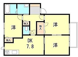 間取図画像 3DK