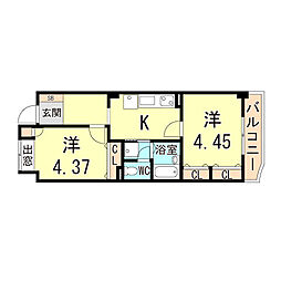 デイグラン　モンテヴィラ 2階/202