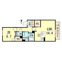 間取図画像 1LDK