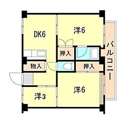 ビレッジハウス東二見6号棟 1階/105