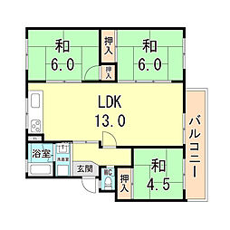 間取図画像 3LDK