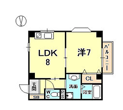 間取図画像 1LDK
