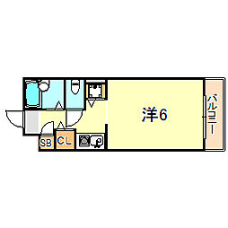間取図画像 1K