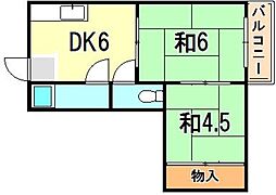 間取図画像 2DK