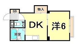 間取図画像 1DK