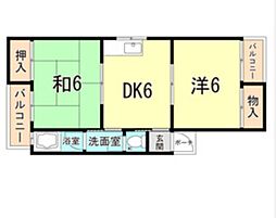 間取図画像 2DK