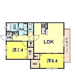 間取図画像 2LDK