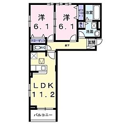 間取図画像 2LDK